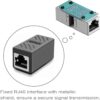 IPV-RJ45-RJ45 EMPALME RJ45 BLINDADO BLACK HS 85444999 - Imagen 3