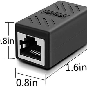 Uso: Este extensor acoplador SEETONG RJ45 es ideal para ampliar su hogar, oficina, hotel, gran proyecto, etc. Cable Ethernet que conecta 2 cables de red macho juntos.